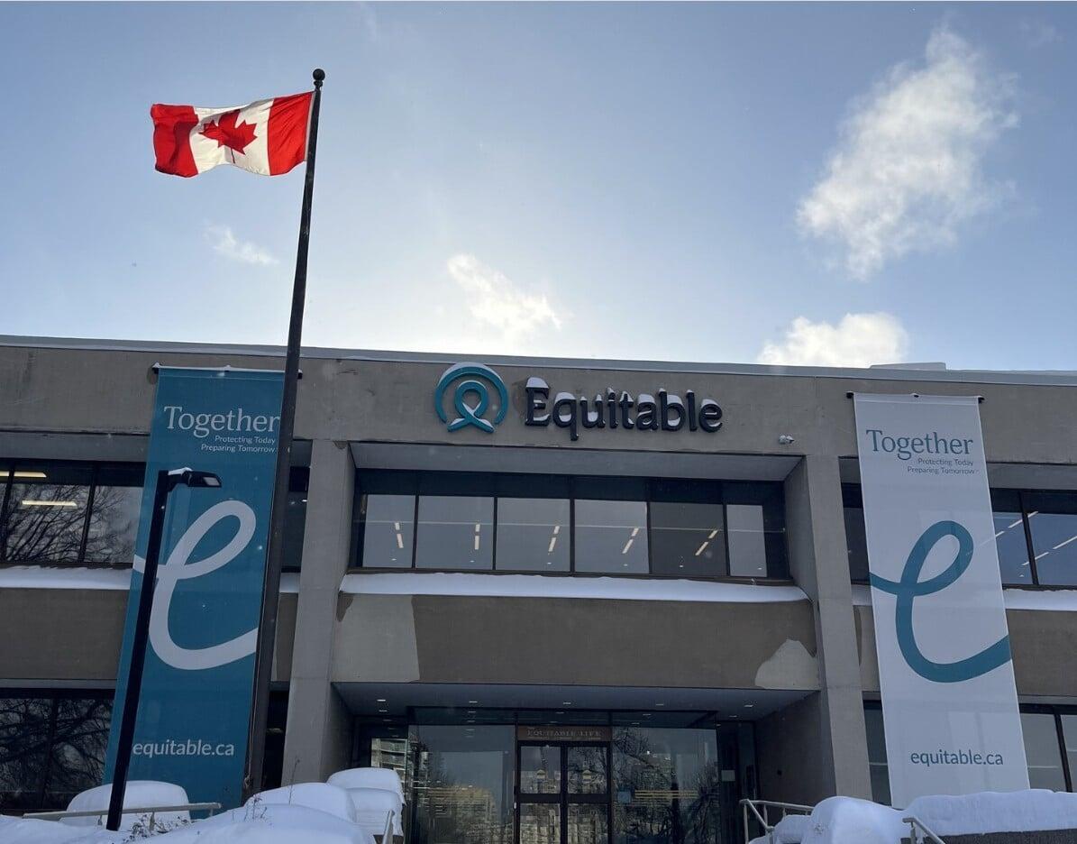 Une photo du siège social d'Équitable
