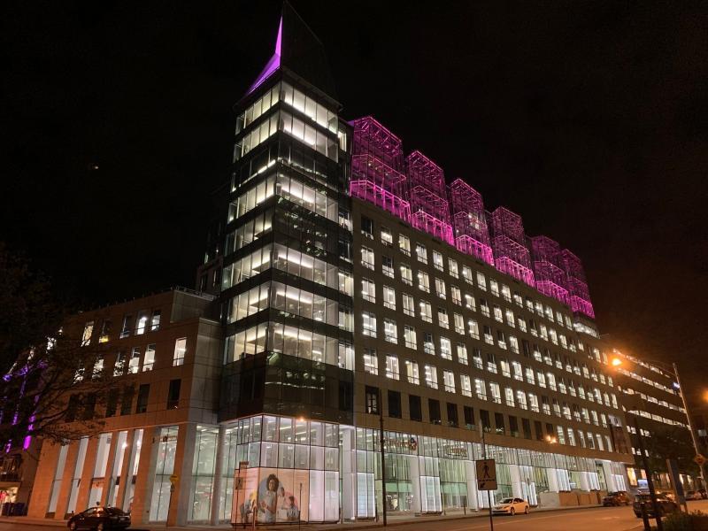 Une photo du siège social moderne et innovant de Beneva